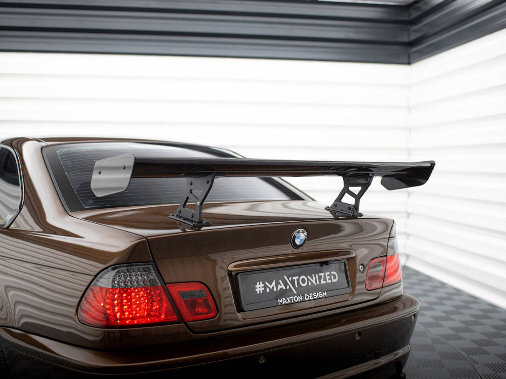 Maxton Design Carbon Spoiler With Internal Brackets Uprights BMW 3 Coupe E46 - CF-BM-3-46-C-WING5-INT-245-P - Image 5
