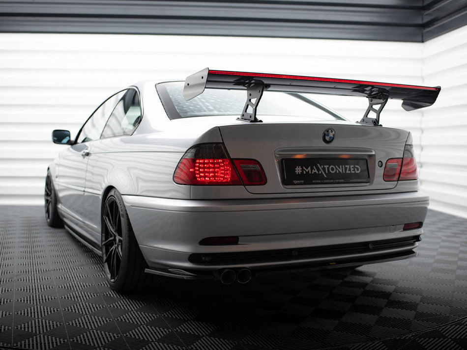 Maxton Design Carbon Spoiler With Internal Brackets Uprights + LED BMW 3 Coupe E46 - CF-BM-3-46-C-WING5-INT-245-P+LED - Image 2
