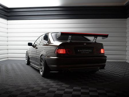 Maxton Design Carbon Spoiler With Internal Brackets Uprights + LED BMW 3 Coupe E46 - CF-BM-3-46-C-WING5-INT-245-P+LED - Image 3