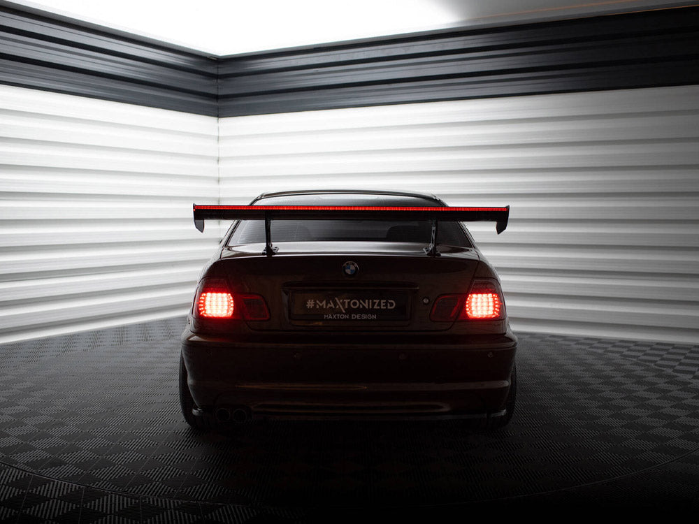 Carbon Spoiler With Internal Brackets Uprights + LED BMW 3 Coupe E46