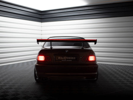 Carbon Spoiler With Internal Brackets Uprights + LED BMW 3 Coupe E46