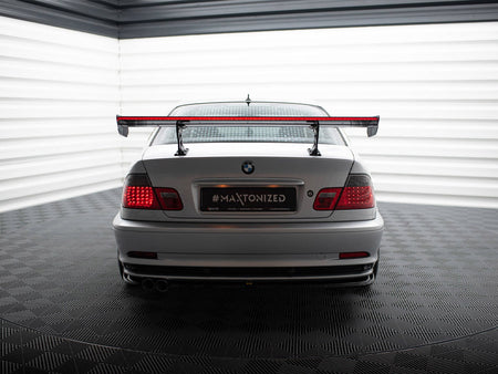Carbon Spoiler With Internal Brackets Uprights + LED BMW 3 Coupe E46