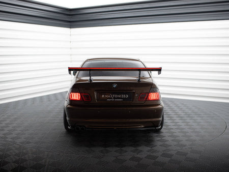 Maxton Design Carbon Spoiler With Internal Brackets Uprights + LED BMW 3 Coupe E46 - CF-BM-3-46-C-WING5-INT-245-P+LED - Image 6