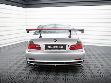 Carbon Spoiler With Internal Brackets Uprights + LED BMW 3 Coupe E46