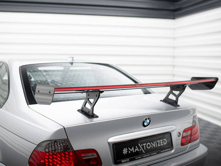 Maxton Design Carbon Spoiler With Internal Brackets Uprights + LED BMW 3 Coupe E46 - CF-BM-3-46-C-WING5-INT-245-P+LED - Image 9