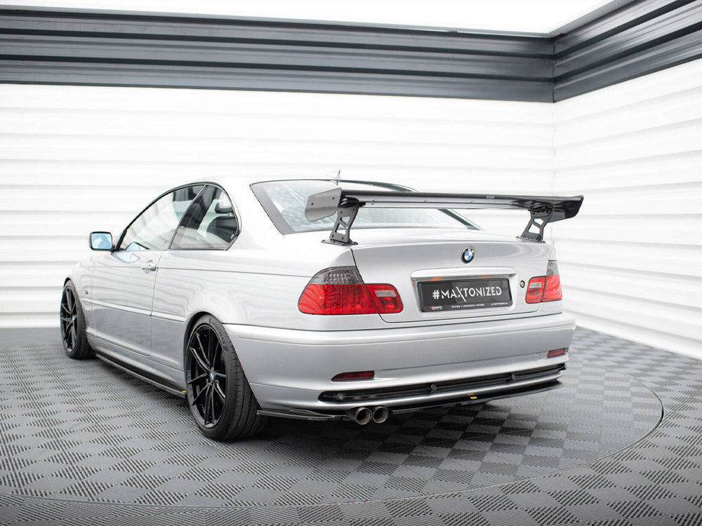 Maxton Design Carbon Spoiler With External Brackets Uprights BMW 3 Coupe E46 - CF-BM-3-46-C-WING5-EXT-245-P - Image 2