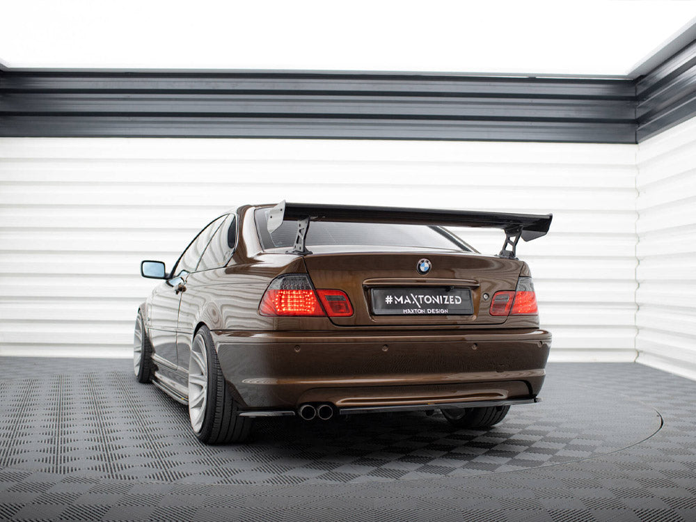 Maxton Design Carbon Spoiler With External Brackets Uprights BMW 3 Coupe E46 - CF-BM-3-46-C-WING5-EXT-245-P - Image 3