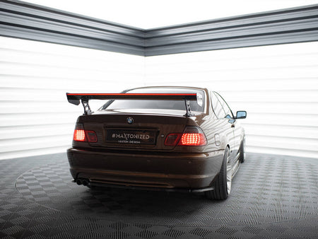 Carbon Spoiler With External Brackets Uprights + LED BMW 3 Coupe E46