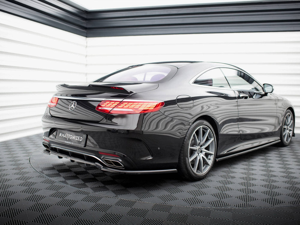 Maxton Design Rear Splitter (Vertical Bars) Mercedes-Benz S Coupe AMG-Line C217 Facelift - ME-S-C217-AMGLINE-C-RD1G+RD2G - Image 3