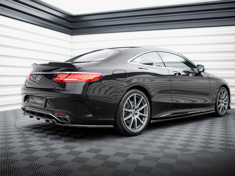 Maxton Design Rear Splitter (Vertical Bars) Mercedes-Benz S Coupe AMG-Line C217 Facelift - ME-S-C217-AMGLINE-C-RD1G+RD2G - Image 4