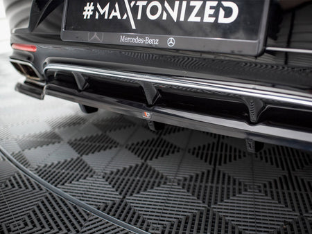 Rear Splitter (Vertical Bars) Mercedes-Benz S Coupe AMG-Line C217 Facelift