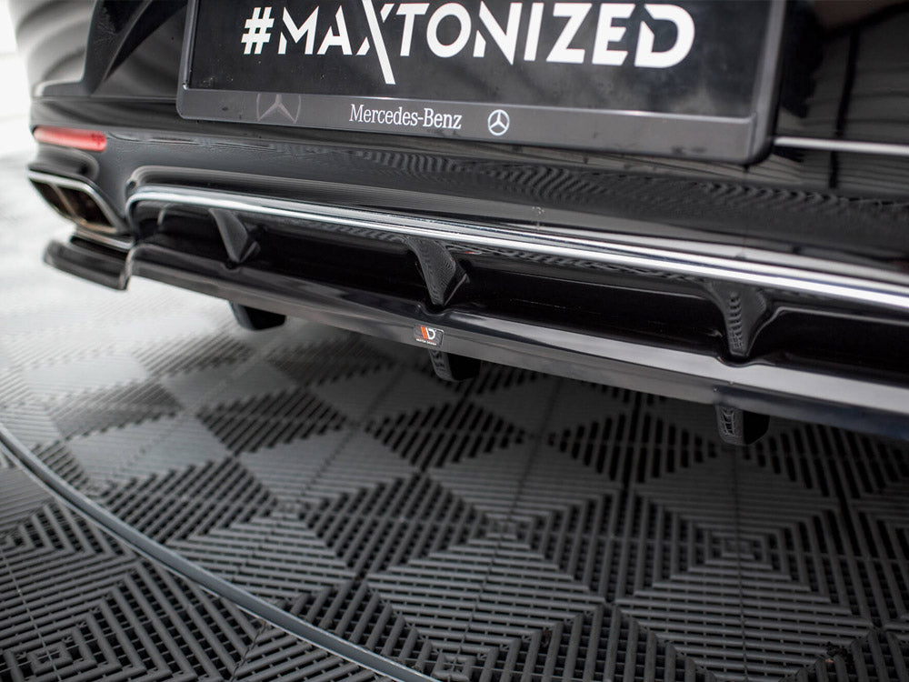Maxton Design Rear Splitter (Vertical Bars) Mercedes-Benz S Coupe AMG-Line C217 Facelift - ME-S-C217-AMGLINE-C-RD1G+RD2G - Image 6