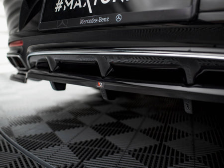 Rear Splitter (Vertical Bars) Mercedes-Benz S Coupe AMG-Line C217 Facelift