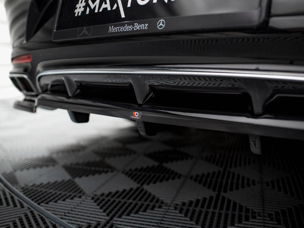 Maxton Design Rear Splitter (Vertical Bars) Mercedes-Benz S Coupe AMG-Line C217 Facelift - ME-S-C217-AMGLINE-C-RD1G+RD2G - Image 7