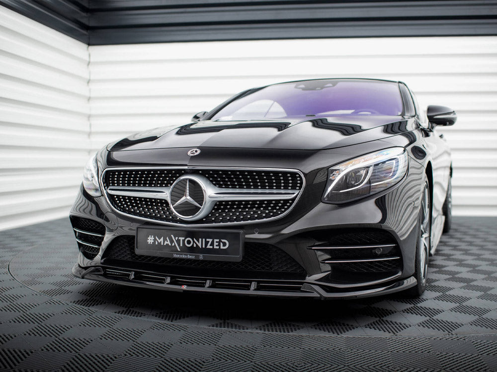 Maxton Design Front Splitter V.2 Mercedes-Benz S Coupe AMG-Line C217 Facelift - ME-S-C217-AMGLINE-C-FD2G - Image 2