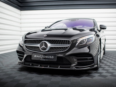 Maxton Design Front Splitter V.2 Mercedes-Benz S Coupe AMG-Line C217 Facelift - ME-S-C217-AMGLINE-C-FD2G - Image 2
