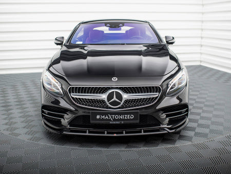 Maxton Design Front Splitter V.2 Mercedes-Benz S Coupe AMG-Line C217 Facelift - ME-S-C217-AMGLINE-C-FD2G - Image 3