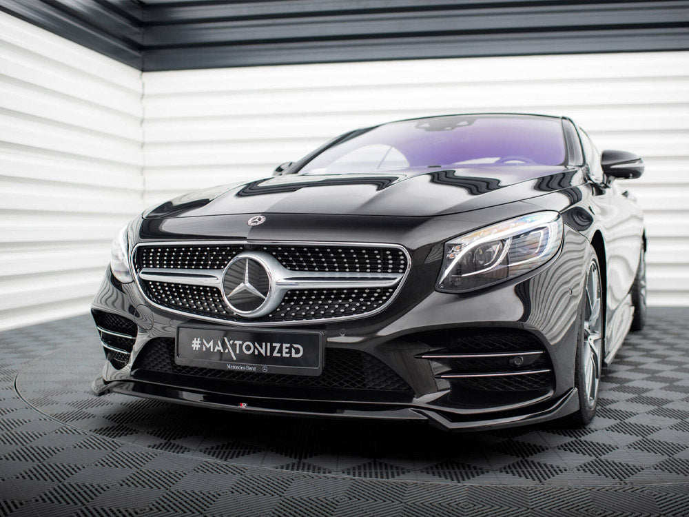 Maxton Design Front Splitter V.1 Mercedes-Benz S Coupe AMG-Line C217 Facelift - ME-S-C217-AMGLINE-C-FD1G - Image 2