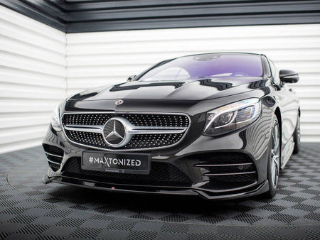 Maxton Design Front Splitter V.1 Mercedes-Benz S Coupe AMG-Line C217 Facelift - ME-S-C217-AMGLINE-C-FD1G - Image 2