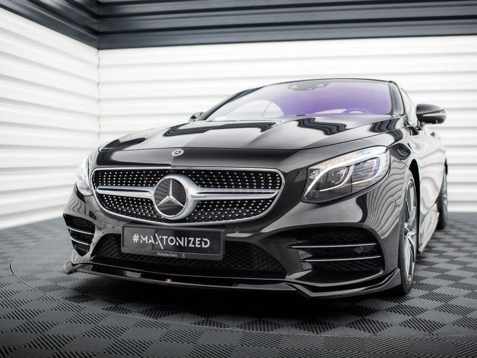 Maxton Design Front Splitter V.1 Mercedes-Benz S Coupe AMG-Line C217 Facelift - ME-S-C217-AMGLINE-C-FD1G - Image 2