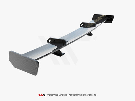 Maxton Design Carbon Spoiler With Upper Swan Mounting Audi A5 Coupe 8T - CF-AU-A5-1-WING5-UPP-245-P - Image 5