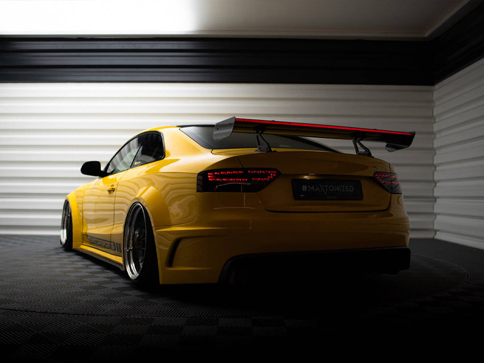 Maxton Design Carbon Spoiler With Upper Swan Mounting + LED Audi A5 Coupe 8T - CF-AU-A5-1-WING5-UPP-245-P+LED - Image 2