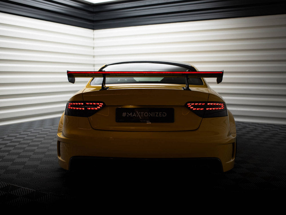 Carbon Spoiler With Upper Swan Mounting + LED Audi A5 Coupe 8T