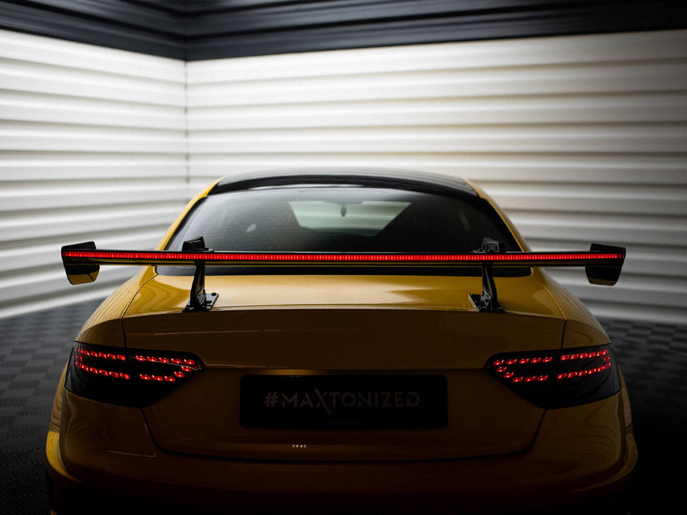 Carbon Spoiler With Upper Swan Mounting + LED Audi A5 Coupe 8T