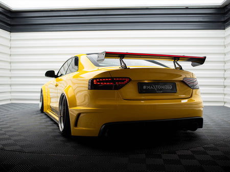 Carbon Spoiler With Upper Swan Mounting + LED Audi A5 Coupe 8T