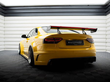Carbon Spoiler With Upper Swan Mounting + LED Audi A5 Coupe 8T