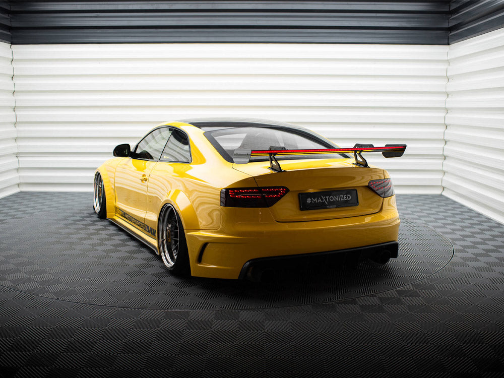 Carbon Spoiler With Upper Swan Mounting + LED Audi A5 Coupe 8T