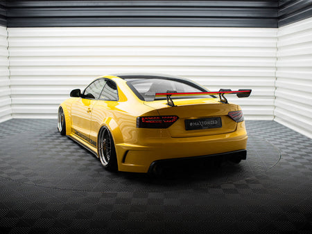 Carbon Spoiler With Upper Swan Mounting + LED Audi A5 Coupe 8T