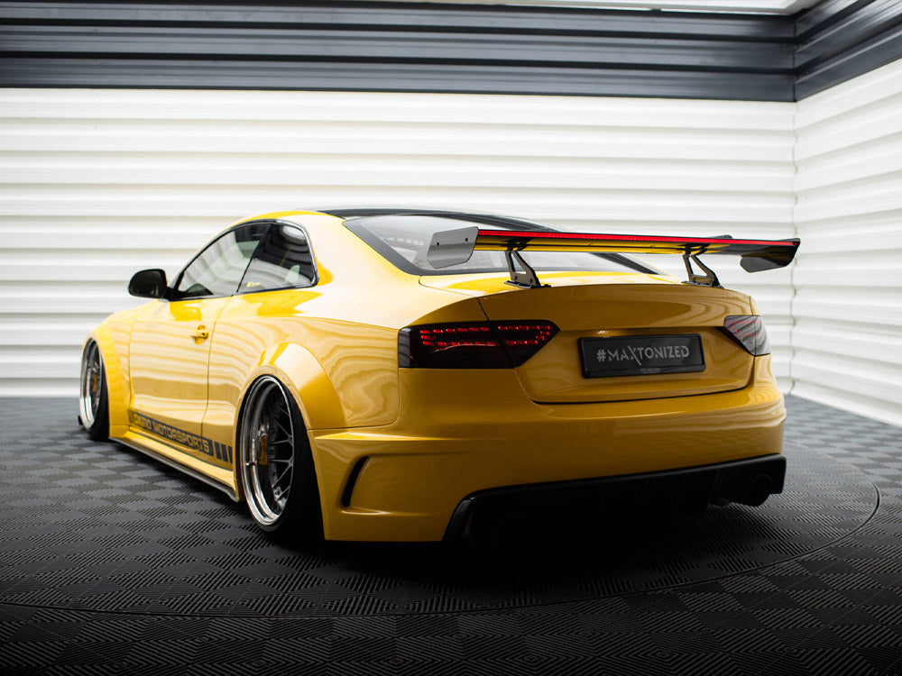 Carbon Spoiler With Upper Swan Mounting + LED Audi A5 Coupe 8T