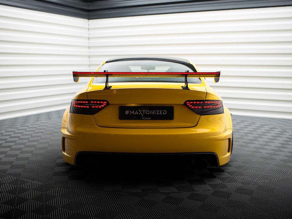 Carbon Spoiler With Upper Swan Mounting + LED Audi A5 Coupe 8T