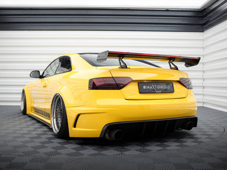 Carbon Spoiler With Upper Swan Mounting + LED Audi A5 Coupe 8T