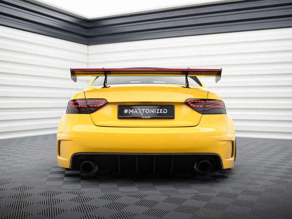 Carbon Spoiler With Upper Swan Mounting + LED Audi A5 Coupe 8T