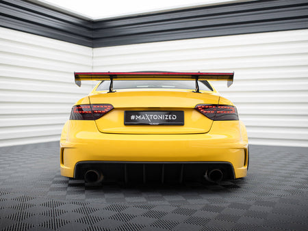 Carbon Spoiler With Upper Swan Mounting + LED Audi A5 Coupe 8T