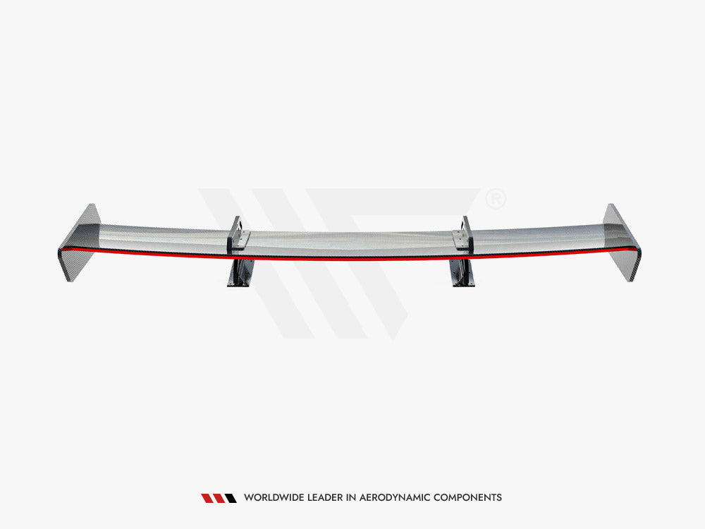 Carbon Spoiler With Upper Swan Mounting + LED Audi A5 Coupe 8T