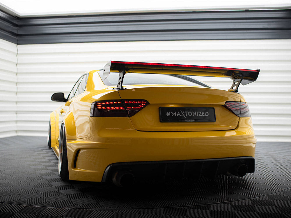 Maxton Design Carbon Spoiler With External Brackets Uprights + LED Audi A5 Coupe 8T - CF-AU-A5-1-WING5-EXT-245-P+LED - Image 6