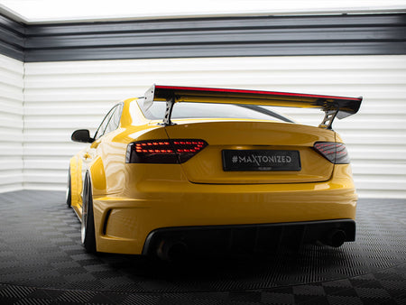 Maxton Design Carbon Spoiler With External Brackets Uprights + LED Audi A5 Coupe 8T - CF-AU-A5-1-WING5-EXT-245-P+LED - Image 6