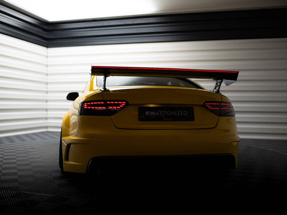 Maxton Design Carbon Spoiler With External Brackets Uprights + LED Audi A5 Coupe 8T - CF-AU-A5-1-WING5-EXT-245-P+LED - Image 3
