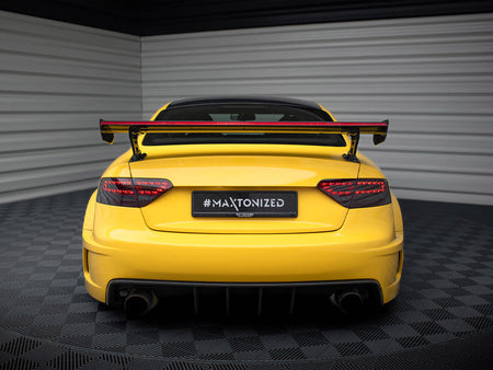 Maxton Design Carbon Spoiler With External Brackets Uprights + LED Audi A5 Coupe 8T - CF-AU-A5-1-WING5-EXT-245-P+LED - Image 5