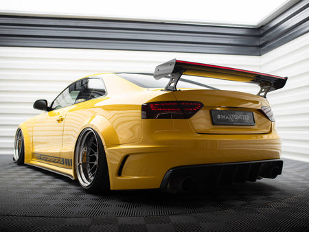 Maxton Design Carbon Spoiler With External Brackets Uprights + LED Audi A5 Coupe 8T - CF-AU-A5-1-WING5-EXT-245-P+LED - Image 8