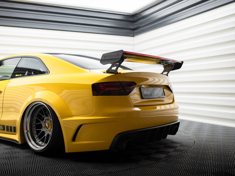 Maxton Design Carbon Spoiler With External Brackets Uprights + LED Audi A5 Coupe 8T - CF-AU-A5-1-WING5-EXT-245-P+LED - Image 10