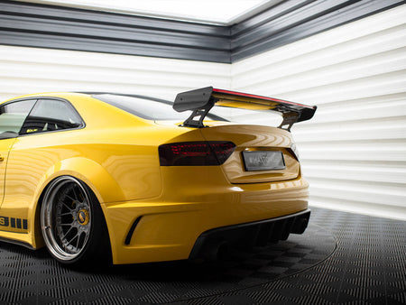 Maxton Design Carbon Spoiler With External Brackets Uprights + LED Audi A5 Coupe 8T - CF-AU-A5-1-WING5-EXT-245-P+LED - Image 10