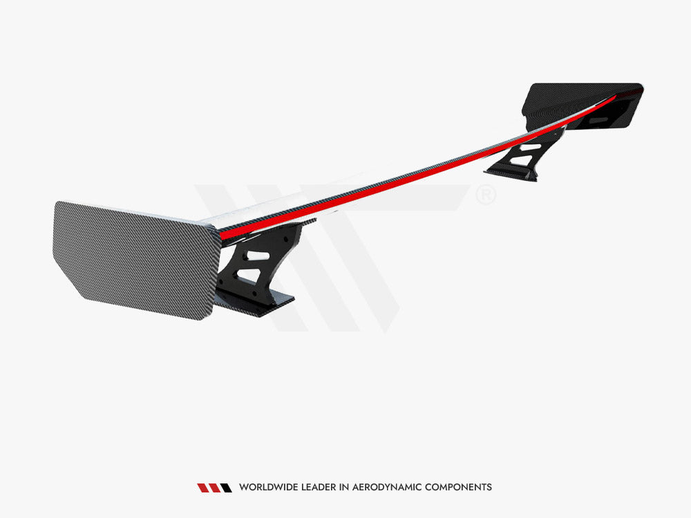 Maxton Design Carbon Spoiler With External Brackets Uprights + LED Audi A5 Coupe 8T - CF-AU-A5-1-WING5-EXT-245-P+LED - Image 13