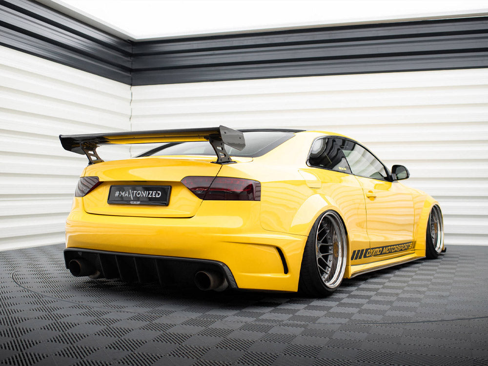 Maxton Design Carbon Spoiler With External Brackets Uprights Audi A5 Coupe 8T - CF-AU-A5-1-WING5-EXT-245-P - Image 2