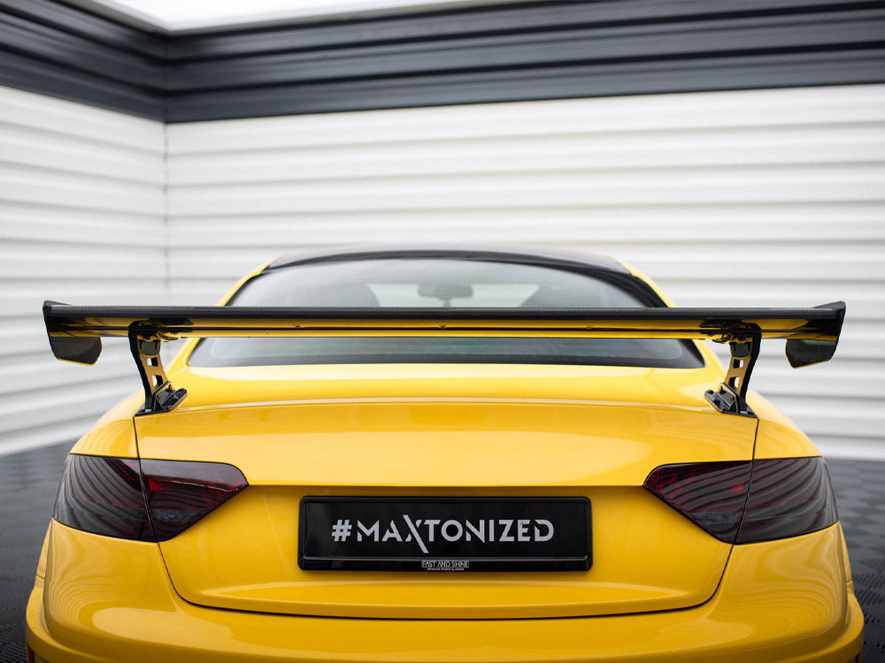 Maxton Design Carbon Spoiler With External Brackets Uprights Audi A5 Coupe 8T - CF-AU-A5-1-WING5-EXT-245-P - Image 4
