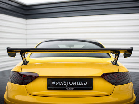 Maxton Design Carbon Spoiler With External Brackets Uprights Audi A5 Coupe 8T - CF-AU-A5-1-WING5-EXT-245-P - Image 4