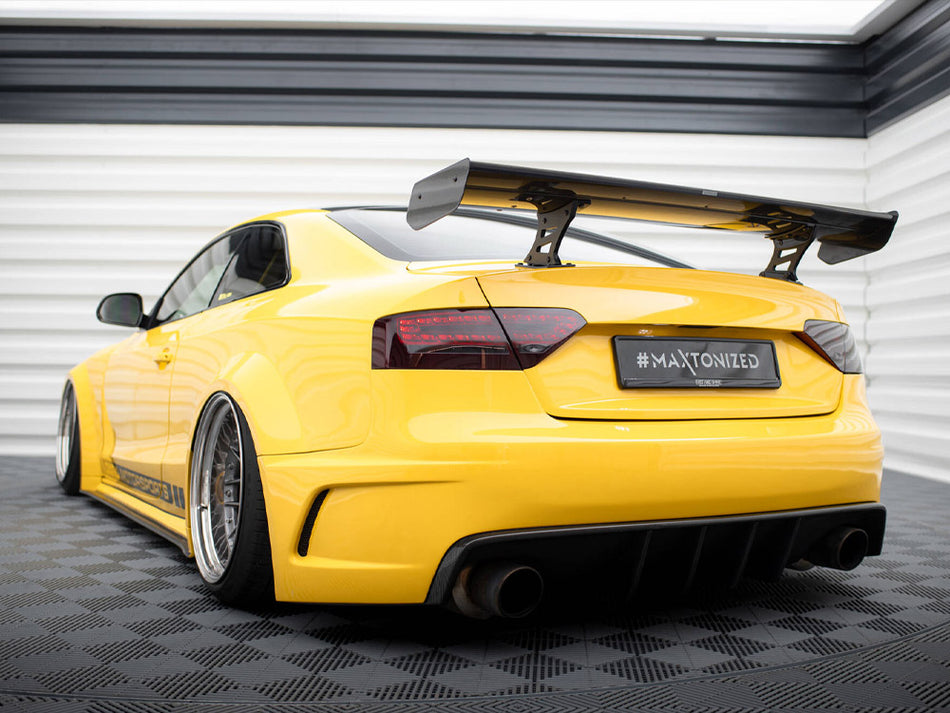 Maxton Design Carbon Spoiler With Internal Brackets Uprights Audi A5 Coupe 8T - CF-AU-A5-1-WING5-INT-245-P - Image 2
